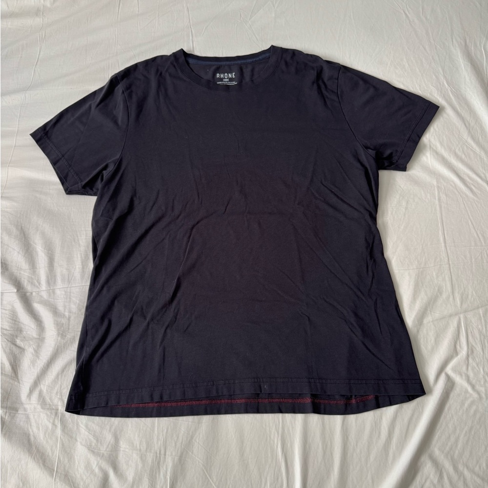 Rhône Mens XL Navy Short Sleeve T Shirt Athletic Performance Casual Tee